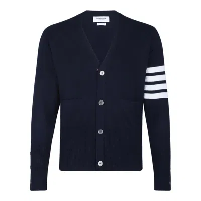 Thom Browne Blue Cashmere Clothing Sweaters