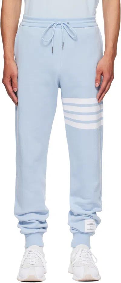 Thom Browne Blue Classic Loopback 4-bar Sweatpants