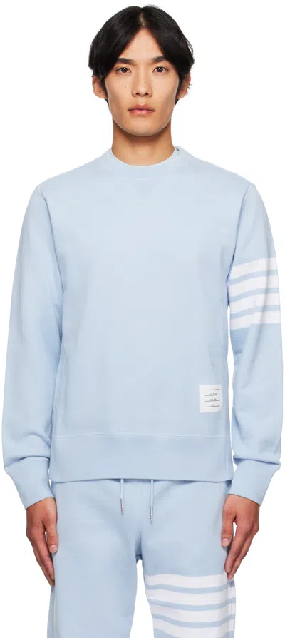 Thom Browne Blue Classic Loopback 4-bar Sweatshirt