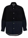 Thom Browne Blue Combo Snap Overshirt In Blue