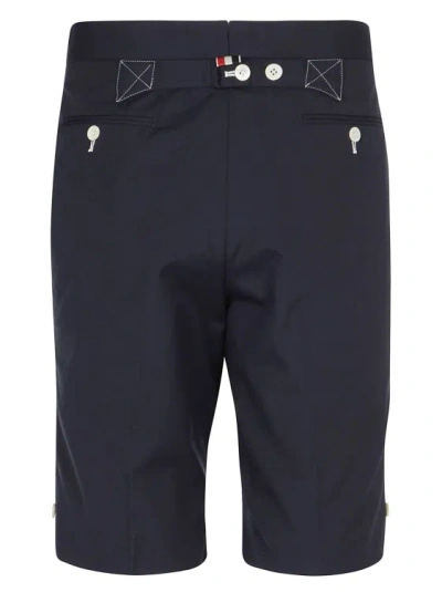 Thom Browne Blue Cotton-blend Slim Chino Shorts