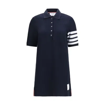 Thom Browne Blue Cotton Casual Dress