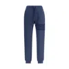 Thom Browne Blue Overdyed Solid Loopback 4 Bar Sweatpants