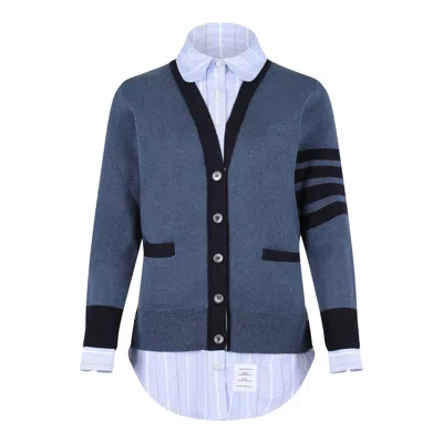 Thom Browne Blue Cotton Clothing Sweaters