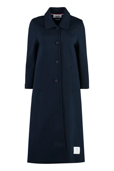 Thom Browne Blue Cotton Jacket For Women