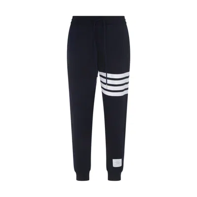 THOM BROWNE BLUE COTTON JOGGERS (WORKOUT PANTS)