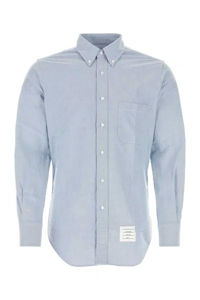 THOM BROWNE THOM BROWNE BLUE COTTON SHIRT