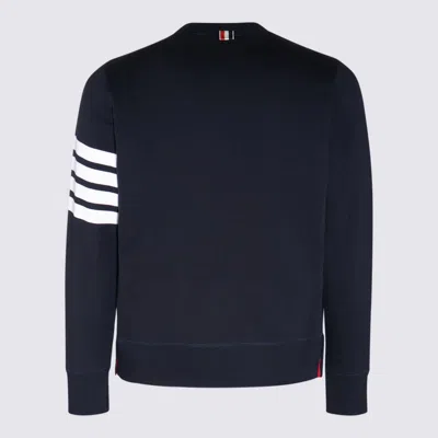 Thom Browne Blue Cotton Sweatshirt