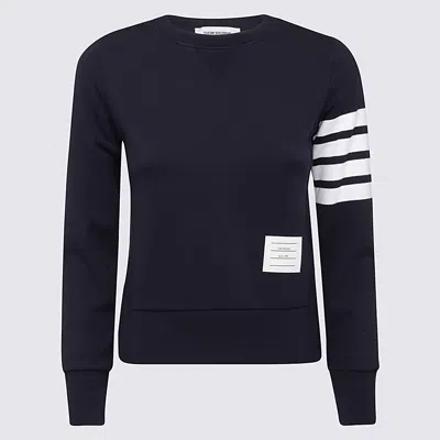 Thom Browne Blue Cotton Sweatshirt