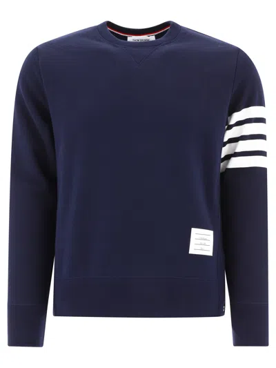 Thom Browne Blue Cotton Sweatshirt