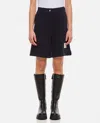 Thom Browne Logo-tag Bermuda Shorts In Blue