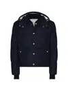 Thom Browne Blue Hooded Jacket In Blue