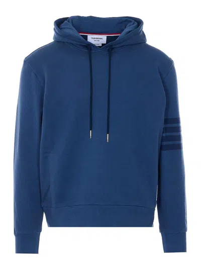 THOM BROWNE BLUE HOODIE