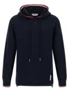 Thom Browne Oversized Hoodie Pullover With Rwb Tipping Stripe In Chunky Loopback Clothing In Black
