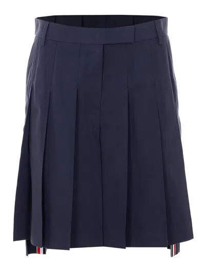 Thom Browne Blue Mini Skirt
