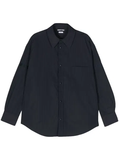 THOM BROWNE BLUE RIPSTOP SHIRT JACKET