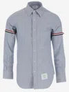 Thom Browne Man Shirt Light Blue Size 2 Cotton