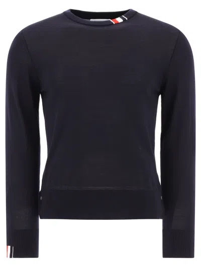 Thom Browne Blue Stitch Sweater For Men