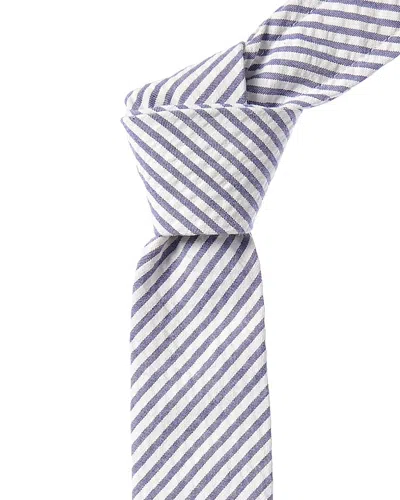 Thom Browne Blue Stripe Tie
