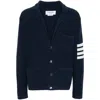 Thom Browne Notched-lapels Drop-shoulder Cardigan