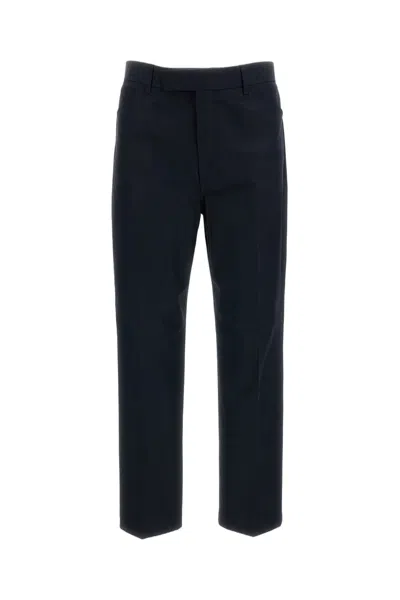Thom Browne Blue Tailored Tapered-leg Cotton Gabardine Chino Pants