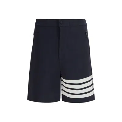 Thom Browne 4-bar Technical Shorts In Black