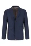 Thom Browne Wool Blazer With Central Back Slit In 440