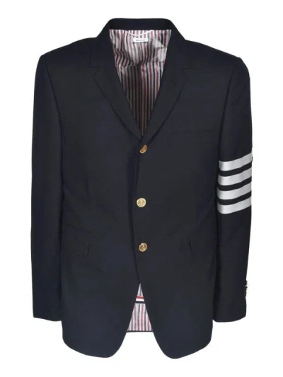 Thom Browne Blue Wool Clothing Jackets