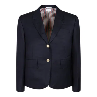 Thom Browne Blue Wool Jacket
