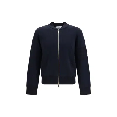 Thom Browne Blue Wool Oves Aries Bomber