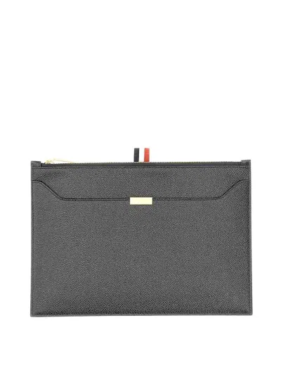 Thom Browne Leather Briefcase In Black