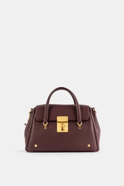 Thom Browne Bolton Top Handle Bag In Red