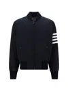 Thom Browne 4-bar Plain Weave Suiting Bomber Jacket