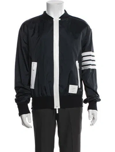 Pre-owned Thom Browne Bomber Jacket In Black