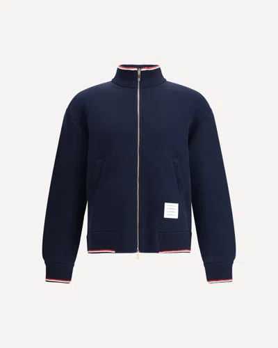 Thom Browne Bomber Jacket In Blue