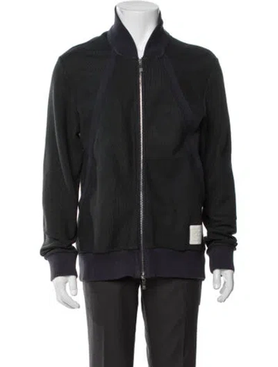 Pre-owned Thom Browne Bomber Jacket In Blue