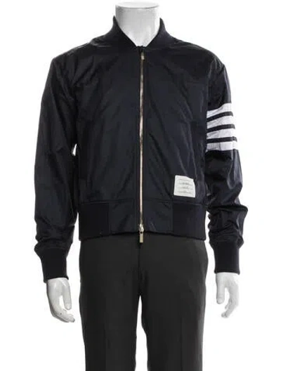 Pre-owned Thom Browne Bomber Jacket In Blue