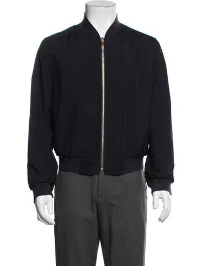 Pre-owned Thom Browne Bomber Jacket In Blue