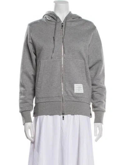 Pre-owned Thom Browne Bomber Jacket In Gray