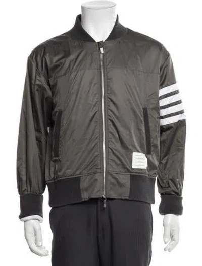 Pre-owned Thom Browne Bomber Jacket In Grey
