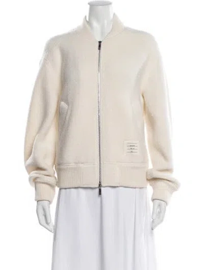 Pre-owned Thom Browne Bomber Jacket In Neutral