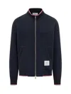 Thom Browne Bomber Jacket With Zip - Fall Winter 25 In Navy