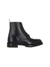 Thom Browne Black Commando Sole Apron Stitch Boots