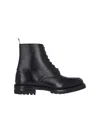 Thom Browne Black Commando Sole Apron Stitch Boots In Black