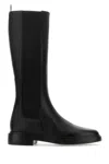 Thom Browne Woman Black Leather Chelsea Boots In Black
