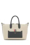 Thom Browne Women's Sand Canvas Duffle Small Handbag