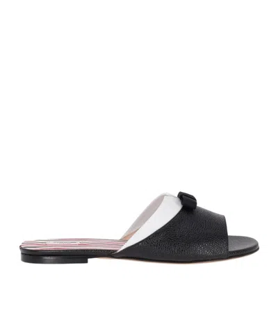 THOM BROWNE BOW SLIPPERS