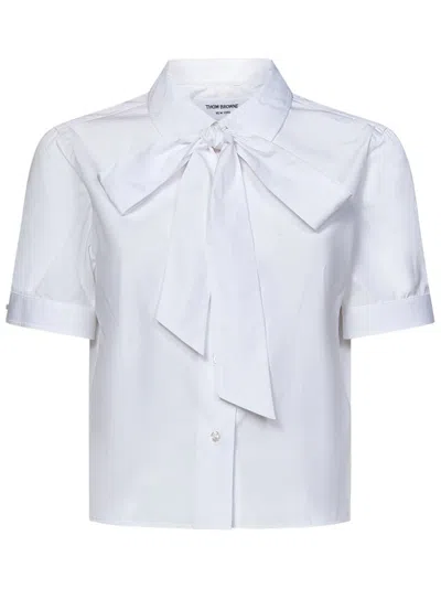 Thom Browne Bow In White