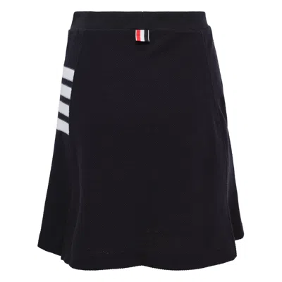 Thom Browne Box Pleat Skirt In Blue