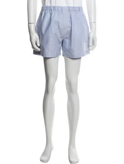 Pre-owned Thom Browne Boxers Shorts W/ Tags In Blue